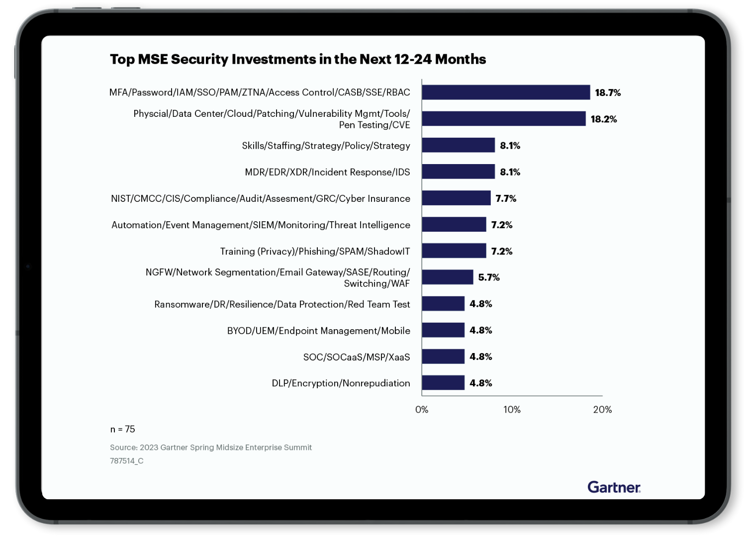 Figure 2 Top MSE Security Investments in the Next 12-24 Months (1)